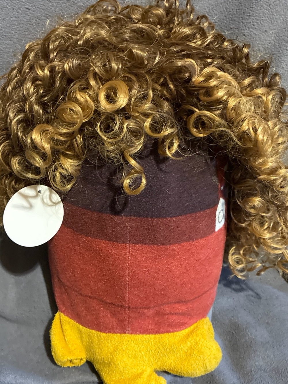 Golden Curly Women’s Wig - Multicolor